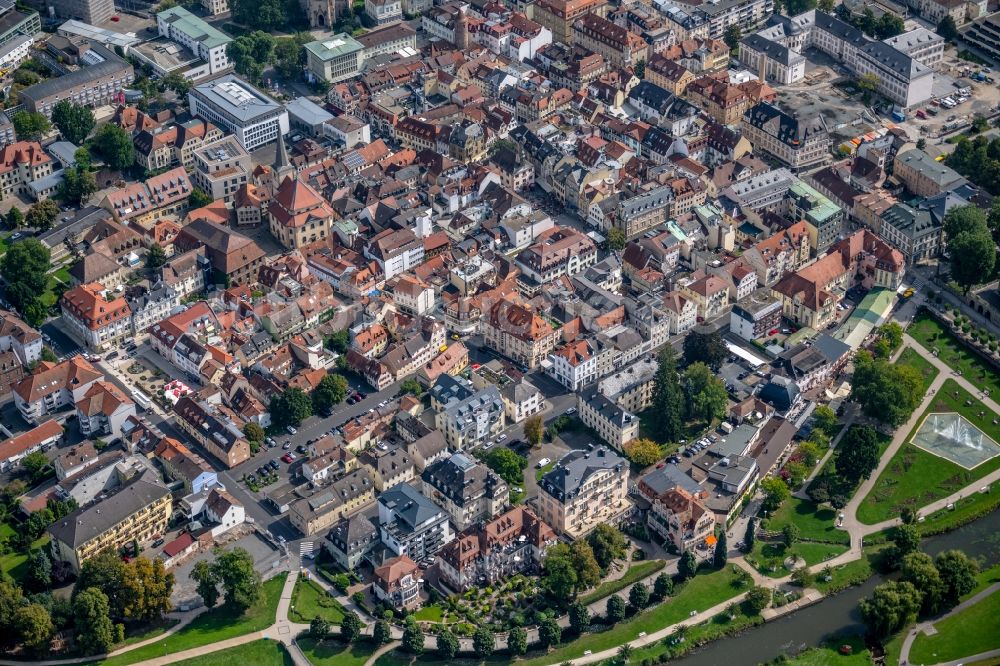 Luftbild Bad Kissingen - Altstadtbereich und Innenstadtzentrum in Bad Kissingen im Bundesland Bayern, Deutschland