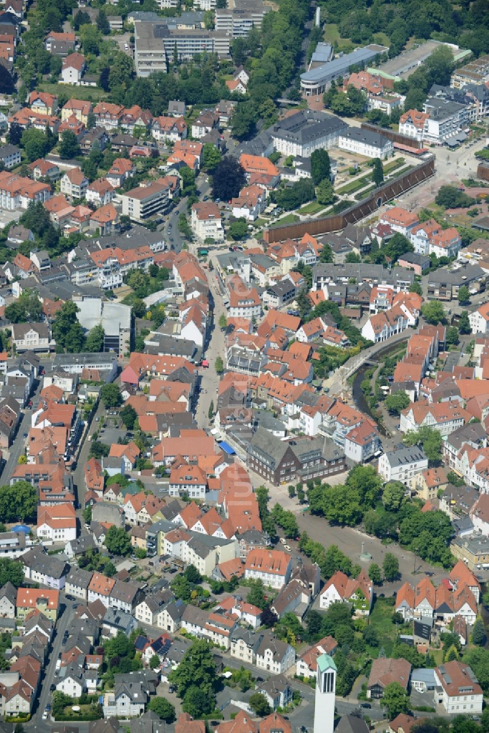 Luftbild Bad Salzuflen - Altstadtbereich und Innenstadtzentrum in Bad Salzuflen im Bundesland Nordrhein-Westfalen
