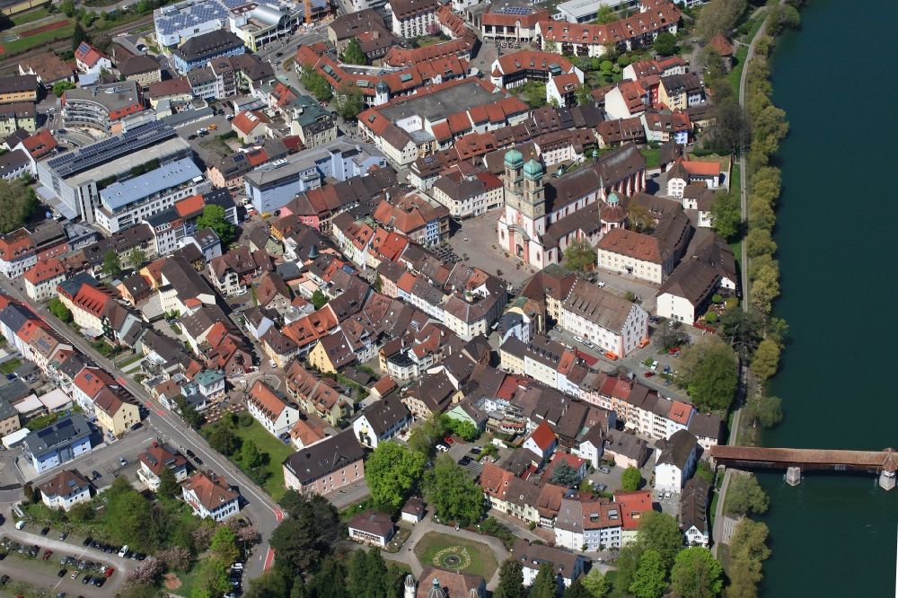Luftbild Bad Säckingen - Altstadtbereich und Innenstadtzentrum in Bad Säckingen im Bundesland Baden-Württemberg