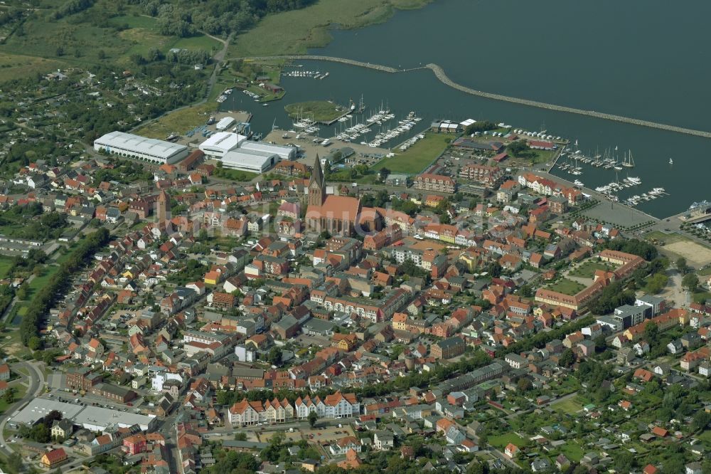 Luftbild Barth - Altstadtbereich und Innenstadtzentrum in Barth im Bundesland Mecklenburg-Vorpommern, Deutschland