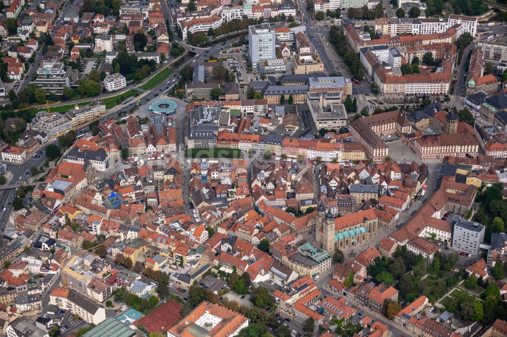 Luftaufnahme Bayreuth - Altstadtbereich und Innenstadtzentrum in Bayreuth im Bundesland Bayern, Deutschland