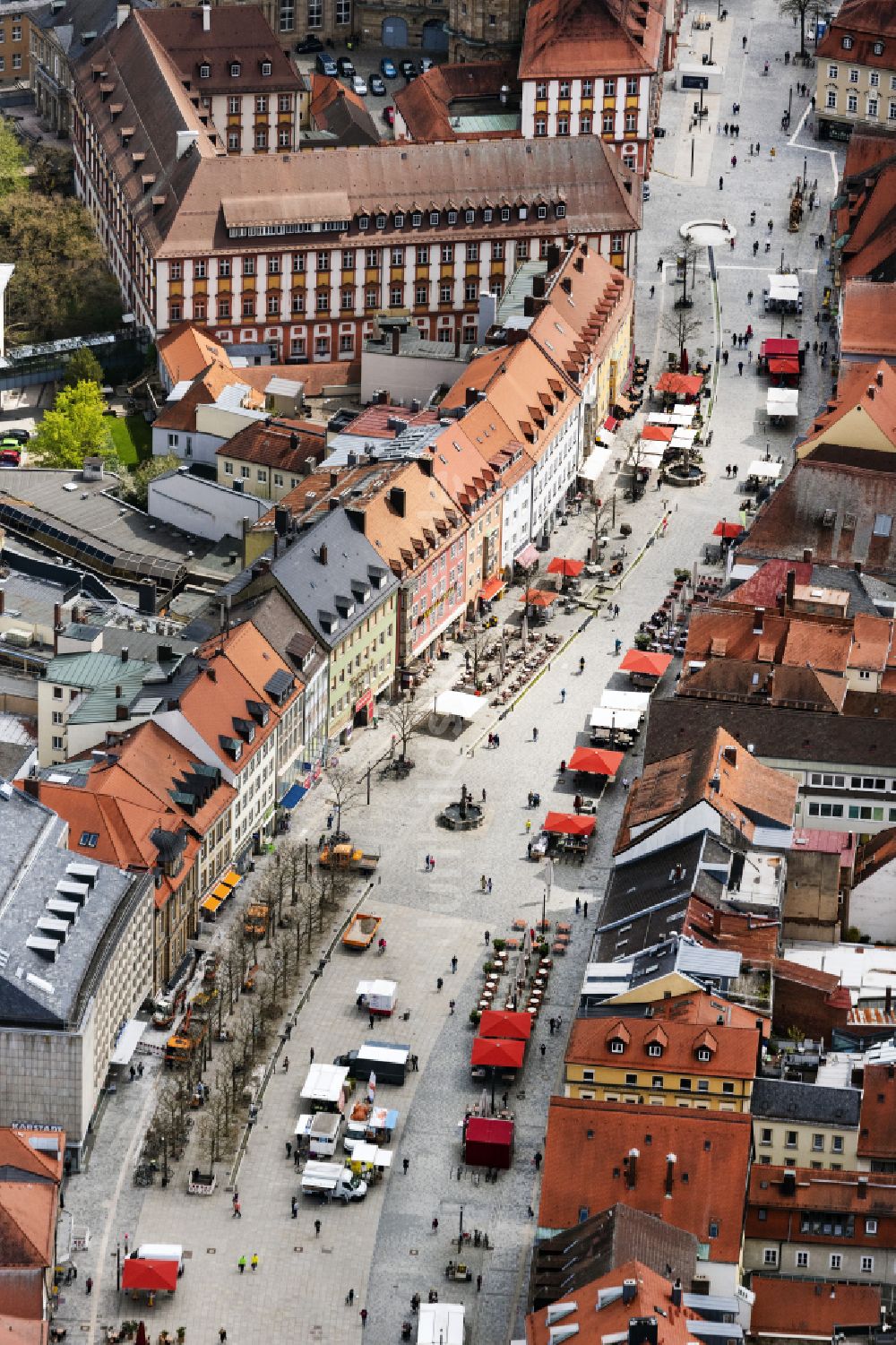 Luftaufnahme Bayreuth - Altstadtbereich und Innenstadtzentrum in Bayreuth im Bundesland Bayern, Deutschland