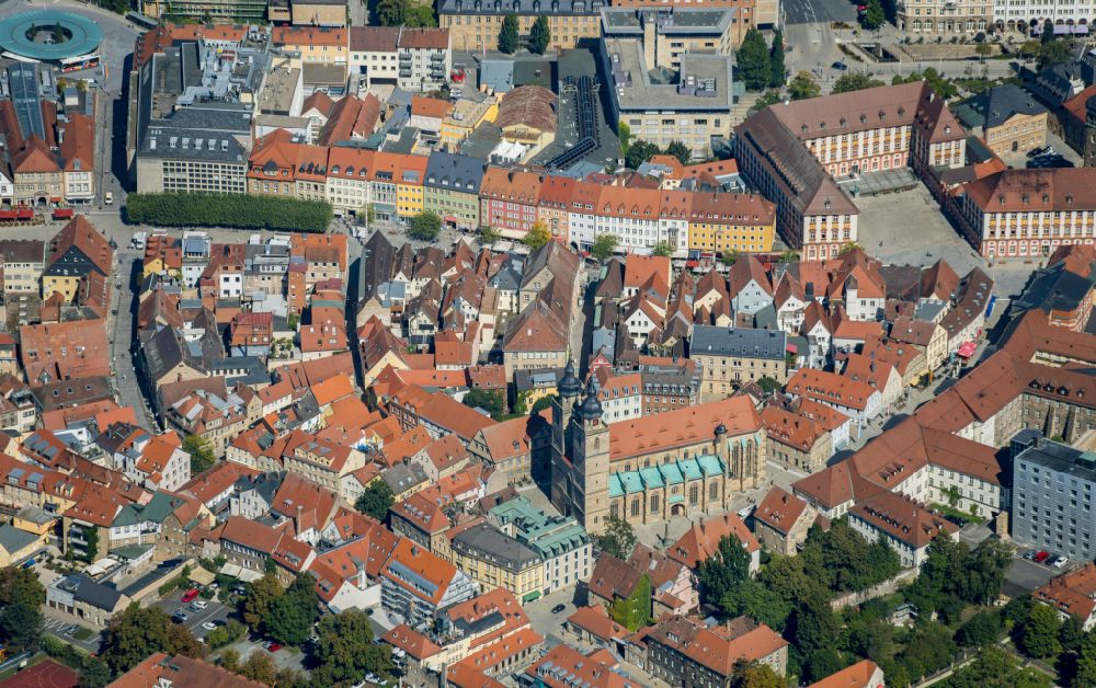 Luftbild Bayreuth - Altstadtbereich und Innenstadtzentrum in Bayreuth im Bundesland Bayern, Deutschland