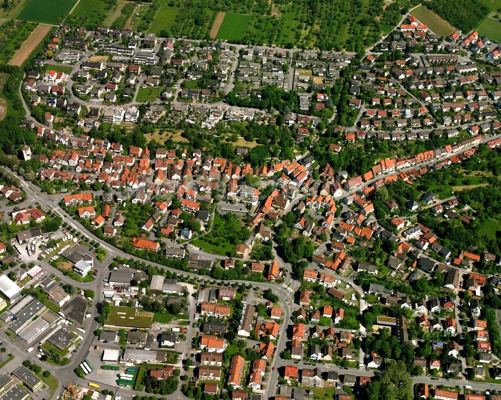 Luftbild Beinstein - Altstadtbereich und Innenstadtzentrum in Beinstein im Bundesland Baden-Württemberg, Deutschland