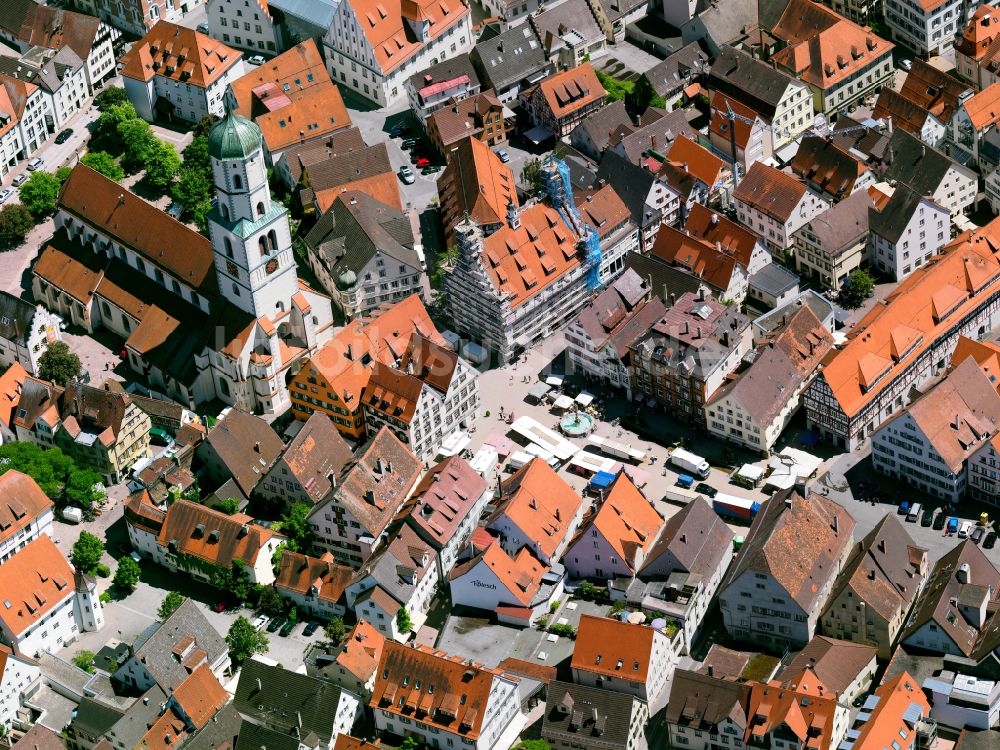 Luftaufnahme Biberach an der Riß - Altstadtbereich und Innenstadtzentrum in Biberach an der Riß im Bundesland Baden-Württemberg, Deutschland