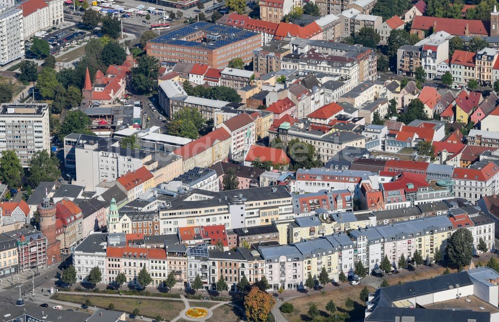 Luftbild Cottbus - Altstadtbereich und Innenstadtzentrum in Cottbus im Bundesland Brandenburg, Deutschland