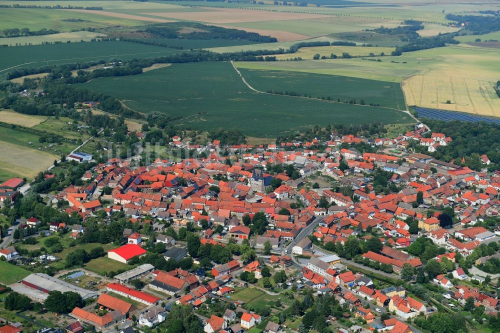 Luftbild Derenburg - Altstadtbereich und Innenstadtzentrum in Derenburg im Bundesland Sachsen-Anhalt, Deutschland