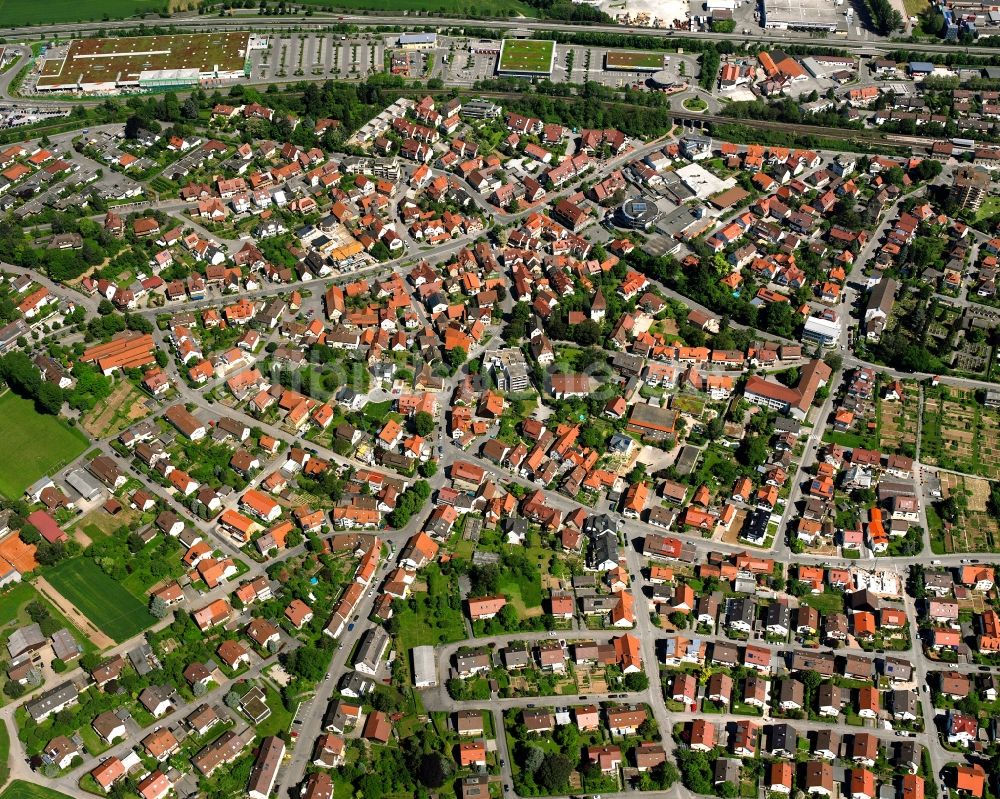 Luftbild Endersbach - Altstadtbereich und Innenstadtzentrum in Endersbach im Bundesland Baden-Württemberg, Deutschland
