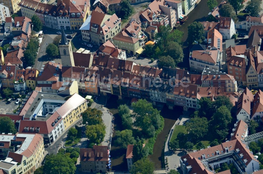 Luftbild Erfurt - Altstadtbereich und Innenstadtzentrum in Erfurt im Bundesland Thüringen, Deutschland