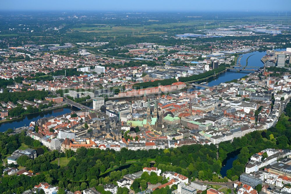 Luftaufnahme Fesenfeld - Altstadtbereich und Innenstadtzentrum in Fesenfeld im Bundesland Bremen, Deutschland
