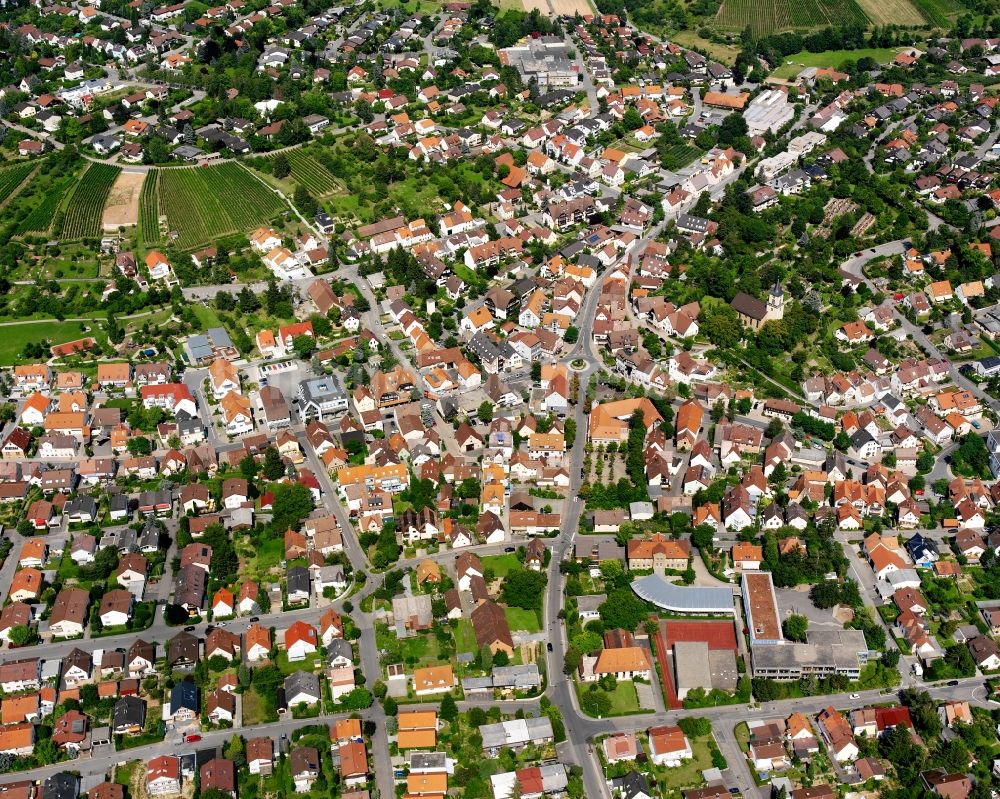 Luftaufnahme Flein - Altstadtbereich und Innenstadtzentrum in Flein im Bundesland Baden-Württemberg, Deutschland