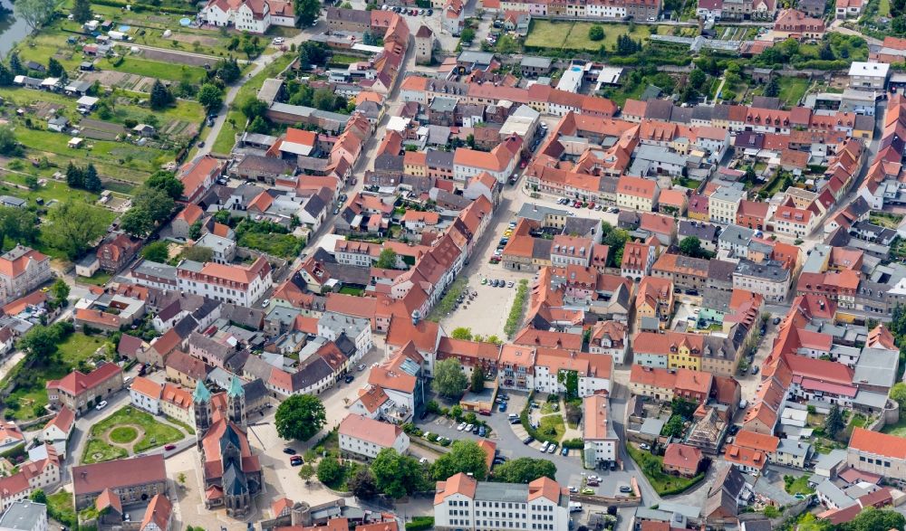 Luftbild Freyburg (Unstrut) - Altstadtbereich und Innenstadtzentrum in Freyburg (Unstrut) im Bundesland Sachsen-Anhalt, Deutschland