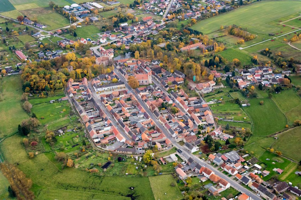 Luftaufnahme Wittstock/Dosse - Altstadtbereich und Innenstadtzentrum Freyenstein in Wittstock/Dosse im Bundesland Brandenburg, Deutschland