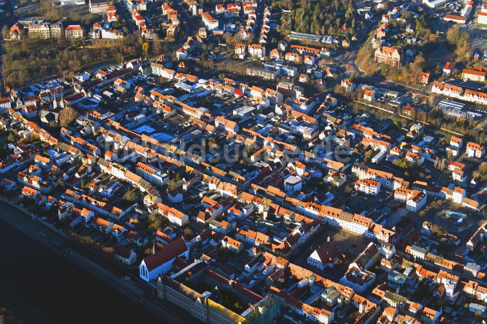 Luftbild Grimma - Altstadtbereich und Innenstadtzentrum in Grimma im Bundesland Sachsen, Deutschland