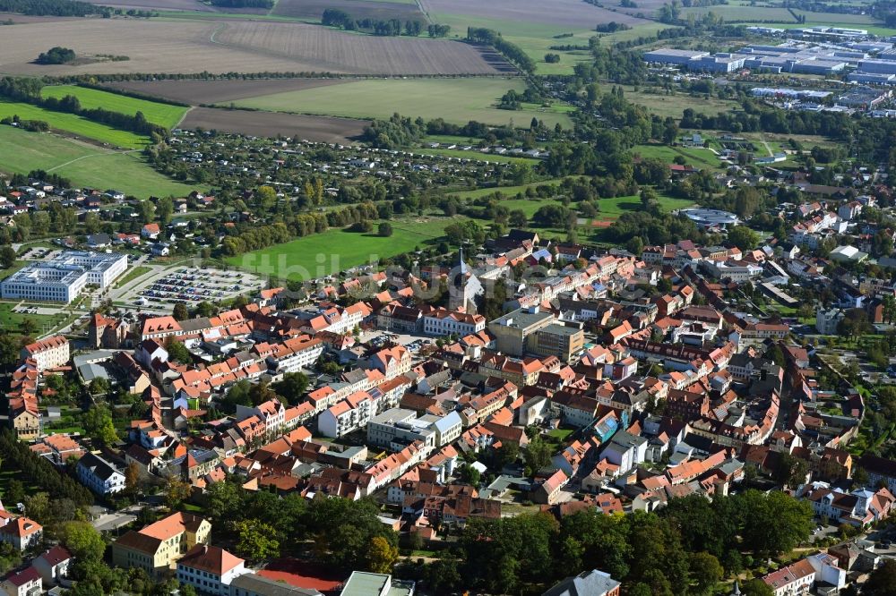 Luftbild Haldensleben - Altstadtbereich und Innenstadtzentrum in Haldensleben im Bundesland Sachsen-Anhalt, Deutschland