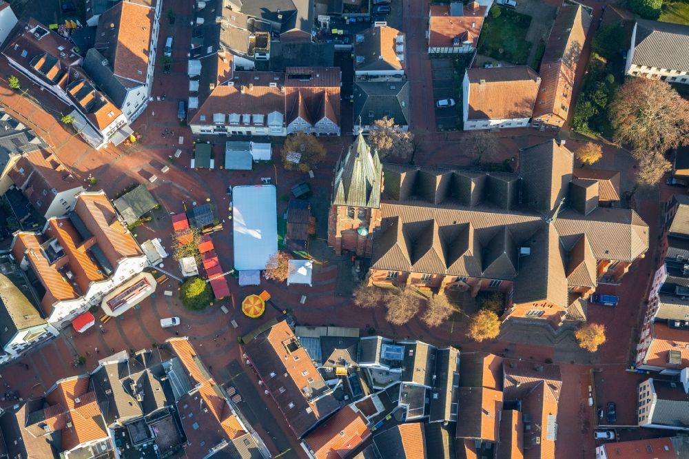 Luftaufnahme Haltern am See - Altstadtbereich und Innenstadtzentrum in Haltern am See im Bundesland Nordrhein-Westfalen, Deutschland