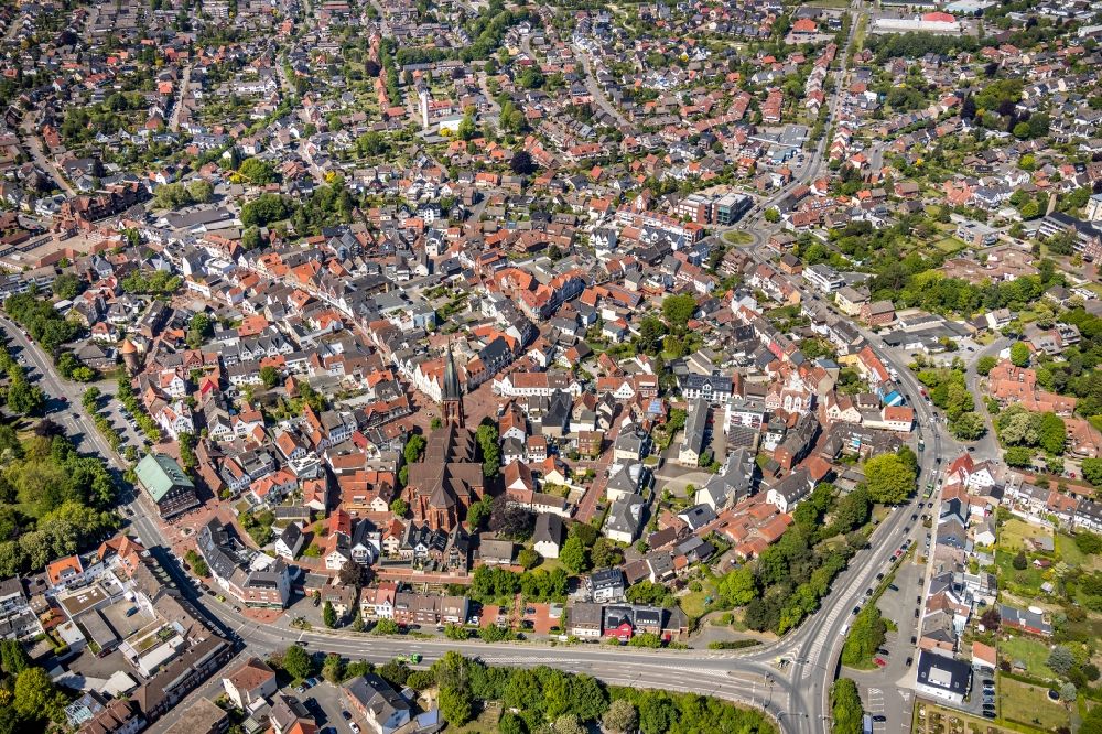 Luftbild Haltern am See - Altstadtbereich und Innenstadtzentrum in Haltern am See im Bundesland Nordrhein-Westfalen, Deutschland