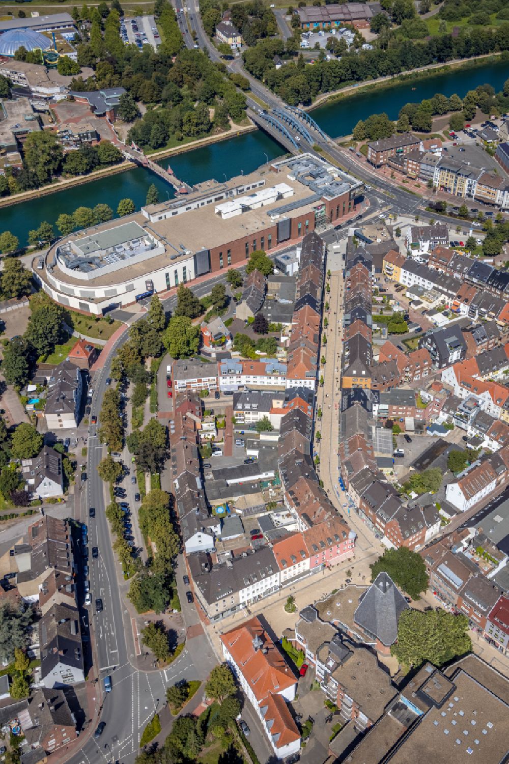 Luftaufnahme Hardt - Altstadtbereich und Innenstadtzentrum in Hardt im Bundesland Nordrhein-Westfalen, Deutschland
