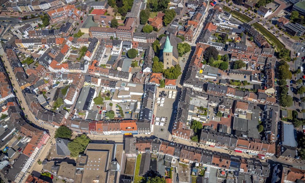 Hardt aus der Vogelperspektive: Altstadtbereich und Innenstadtzentrum in Hardt im Bundesland Nordrhein-Westfalen, Deutschland