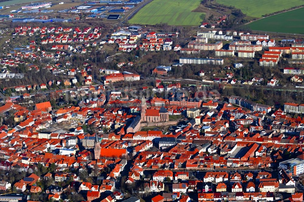 Luftbild Heilbad Heiligenstadt - Altstadtbereich und Innenstadtzentrum in Heilbad Heiligenstadt im Bundesland Thüringen, Deutschland