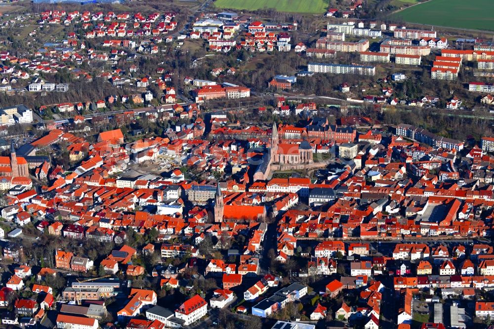 Luftaufnahme Heilbad Heiligenstadt - Altstadtbereich und Innenstadtzentrum in Heilbad Heiligenstadt im Bundesland Thüringen, Deutschland