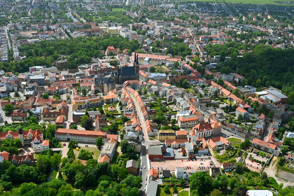 Luftbild Köthen (Anhalt) - Altstadtbereich und Innenstadtzentrum in Köthen (Anhalt) im Bundesland Sachsen-Anhalt, Deutschland