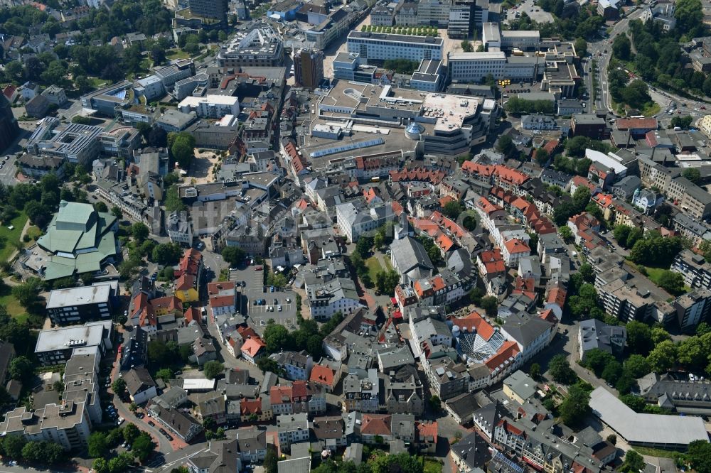 Luftbild Lüdenscheid - Altstadtbereich und Innenstadtzentrum in Lüdenscheid im Bundesland Nordrhein-Westfalen, Deutschland