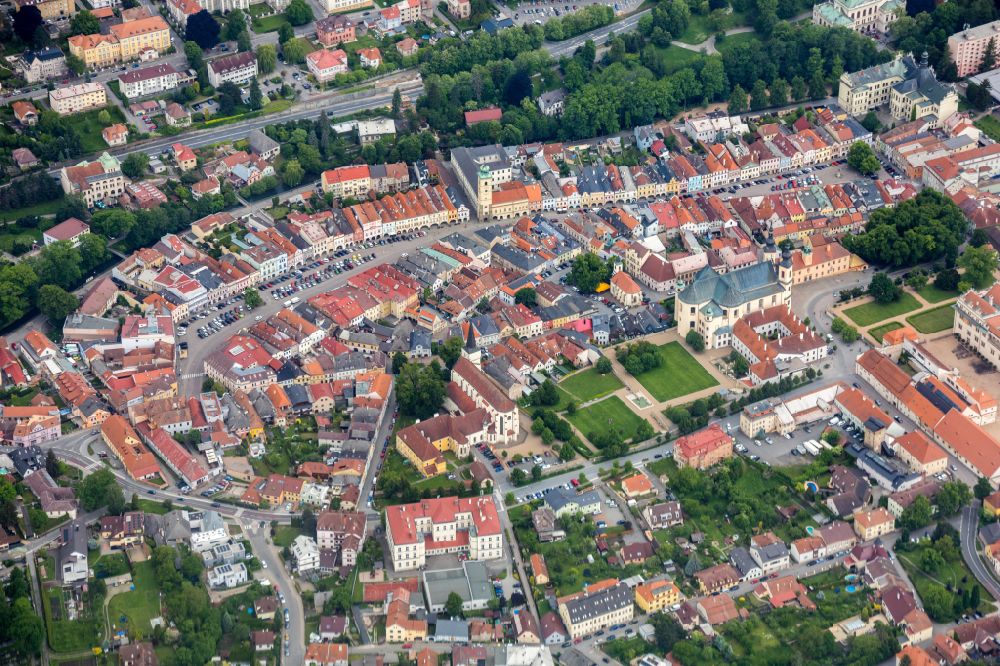 Luftbild Litomysl - Leitomischl - Altstadtbereich und Innenstadtzentrum in Litomysl - Leitomischl in Pardubicky kraj - Pardubitzer Region, Tschechien