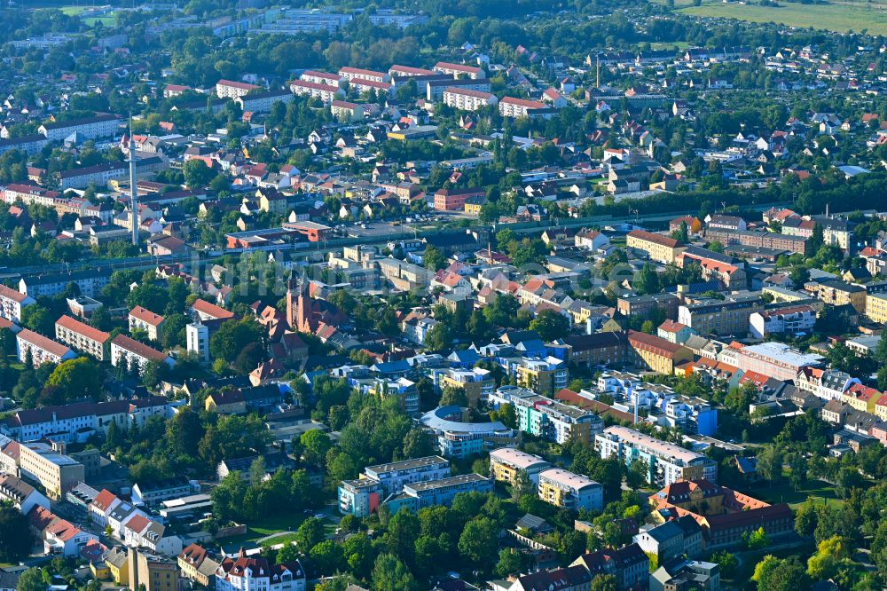 Luftaufnahme Luckenwalde - Altstadtbereich und Innenstadtzentrum in Luckenwalde im Bundesland Brandenburg, Deutschland
