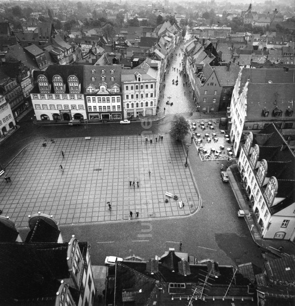Luftaufnahme Naumburg (Saale) - Altstadtbereich und Innenstadtzentrum mit Marktplatz in Naumburg (Saale)