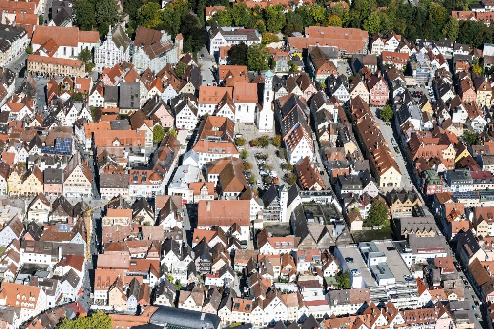 Luftaufnahme Memmingen - Altstadtbereich und Innenstadtzentrum in Memmingen im Bundesland Bayern, Deutschland