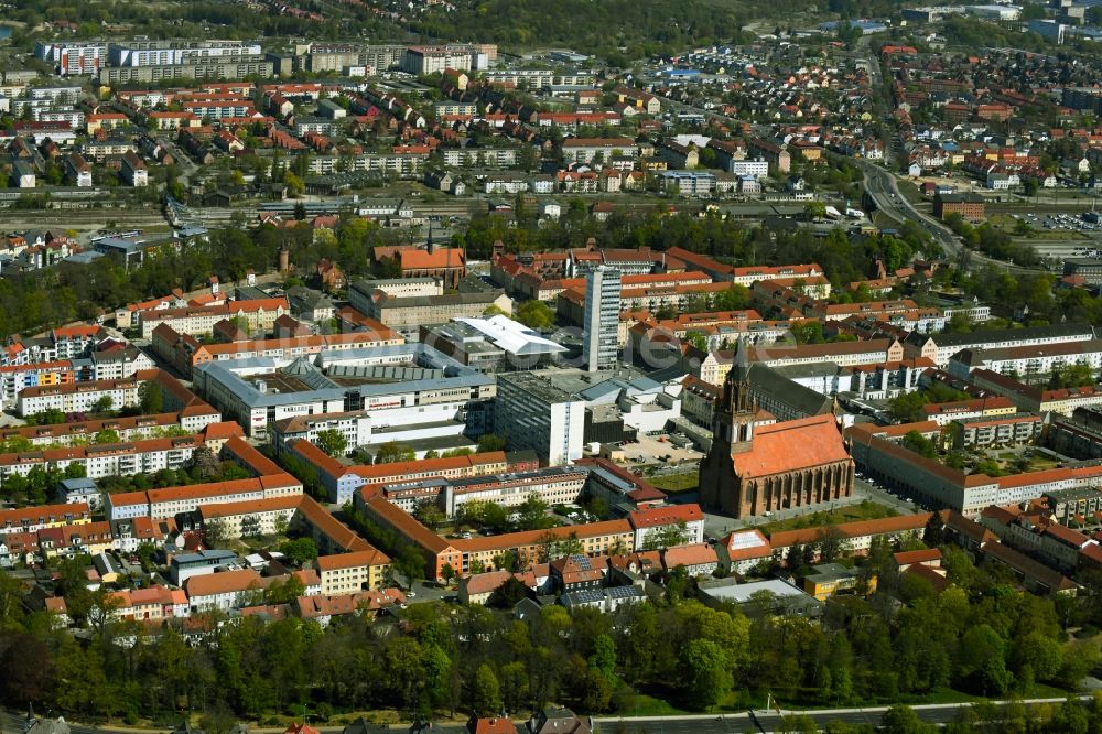Luftbild Neubrandenburg - Altstadtbereich und Innenstadtzentrum in Neubrandenburg im Bundesland Mecklenburg-Vorpommern, Deutschland