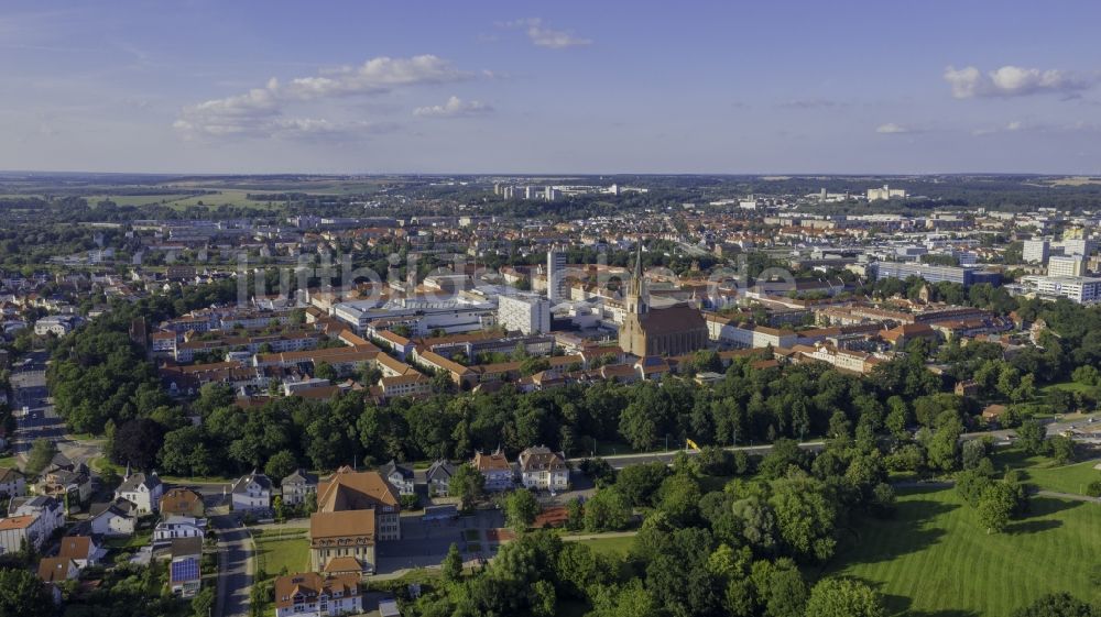 Luftaufnahme Neubrandenburg - Altstadtbereich und Innenstadtzentrum in Neubrandenburg im Bundesland Mecklenburg-Vorpommern, Deutschland