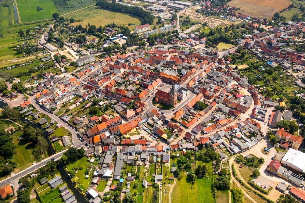 Luftbild Neukalen - Altstadtbereich und Innenstadtzentrum in Neukalen im Bundesland Mecklenburg-Vorpommern