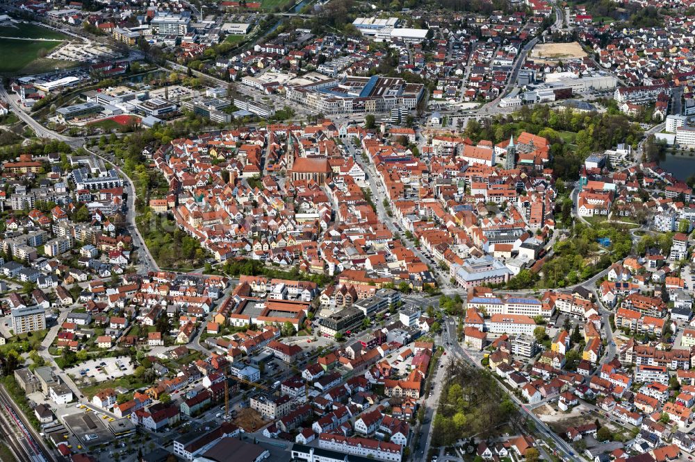 Luftbild Neumarkt in der Oberpfalz - Altstadtbereich und Innenstadtzentrum in Neumarkt in der Oberpfalz im Bundesland Bayern, Deutschland