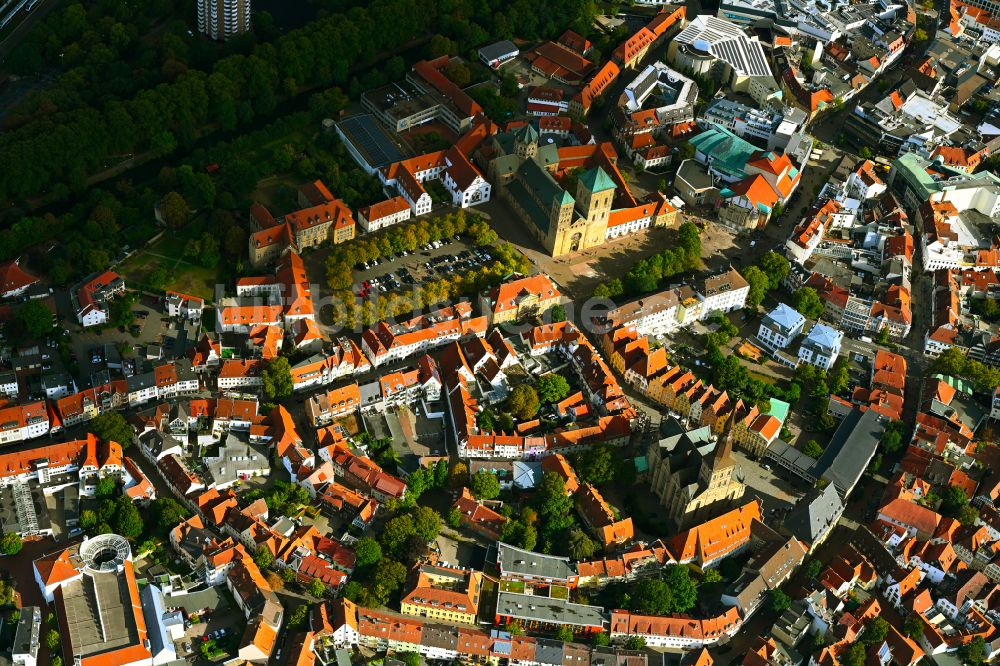 Osnabrück aus der Vogelperspektive: Altstadtbereich und Innenstadtzentrum in Osnabrück im Bundesland Niedersachsen, Deutschland