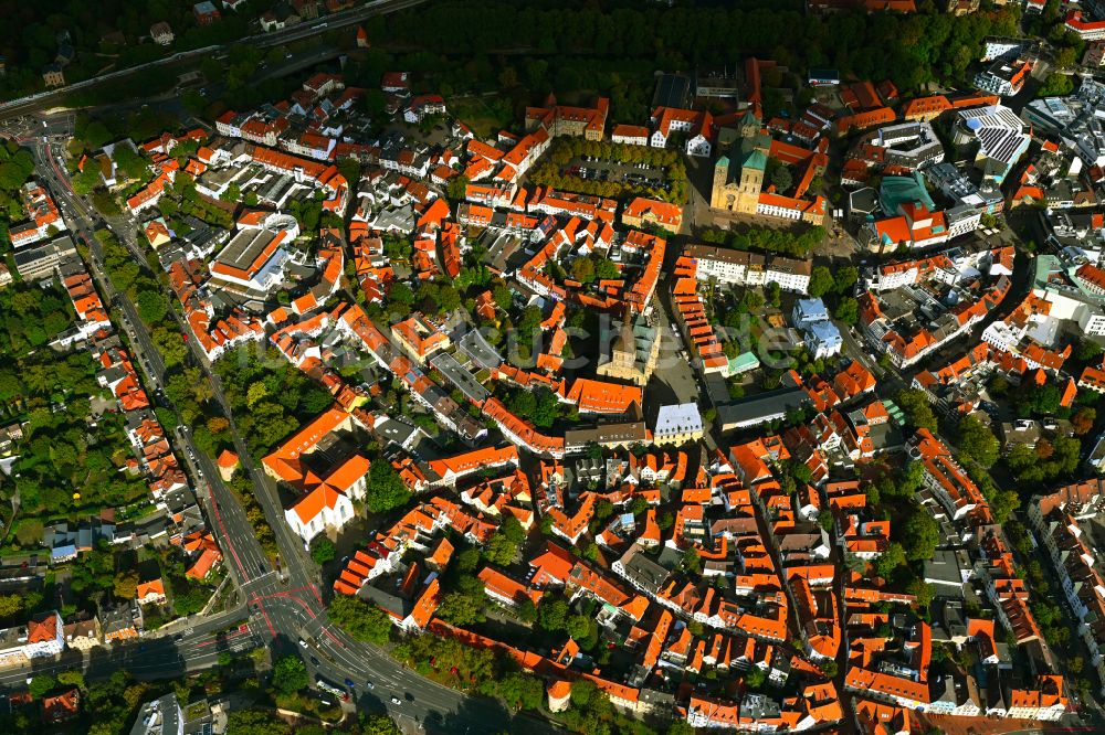 Luftaufnahme Osnabrück - Altstadtbereich und Innenstadtzentrum in Osnabrück im Bundesland Niedersachsen, Deutschland