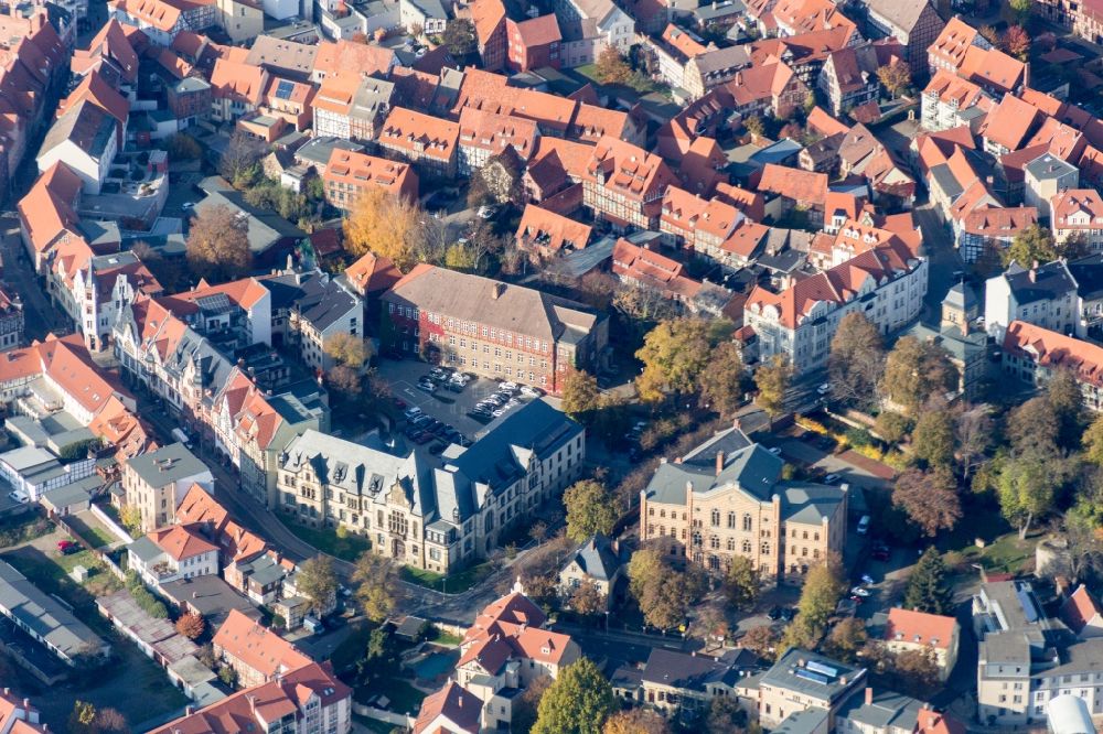 Luftbild Quedlinburg - Altstadtbereich und Innenstadtzentrum in Quedlinburg im Bundesland Sachsen-Anhalt, Deutschland