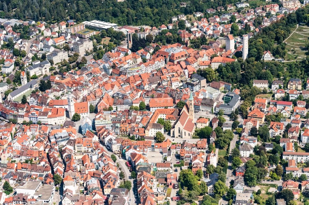 Luftbild Ravensburg - Altstadtbereich und Innenstadtzentrum in Ravensburg im Bundesland Baden-Württemberg, Deutschland