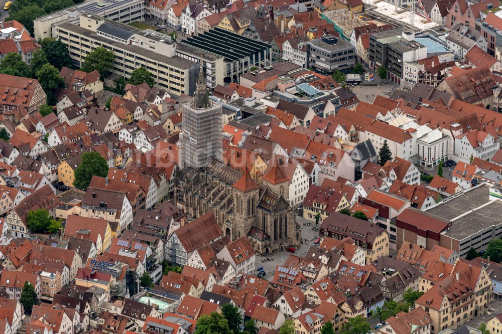 Luftbild Reutlingen - Altstadtbereich und Innenstadtzentrum in Reutlingen im Bundesland Baden-Württemberg, Deutschland
