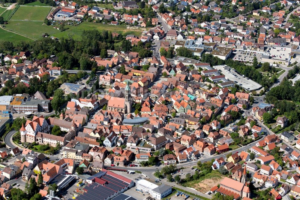 Luftbild Roth - Altstadtbereich und Innenstadtzentrum in Roth im Bundesland Bayern, Deutschland
