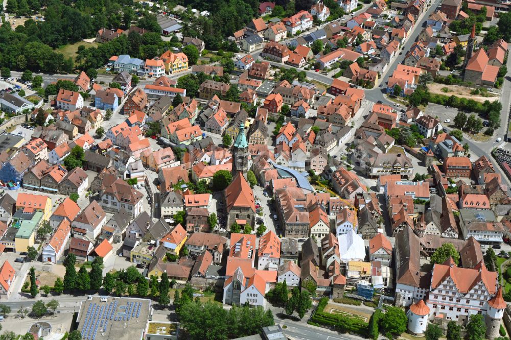 Luftbild Roth - Altstadtbereich und Innenstadtzentrum in Roth im Bundesland Bayern, Deutschland