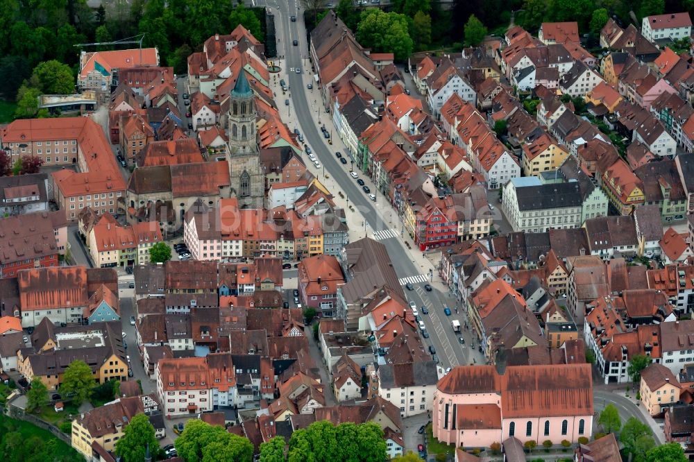 Luftbild Rottweil - Altstadtbereich und Innenstadtzentrum in Rottweil im Bundesland Baden-Württemberg