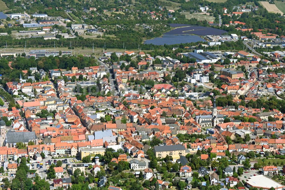 Luftbild Sangerhausen - Altstadtbereich und Innenstadtzentrum in Sangerhausen im Bundesland Sachsen-Anhalt, Deutschland