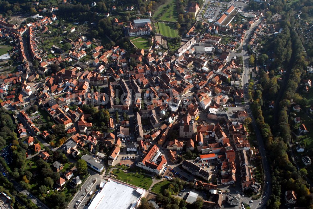 Luftbild Schmalkalden - Altstadtbereich und Innenstadtzentrum in Schmalkalden im Bundesland Thüringen, Deutschland