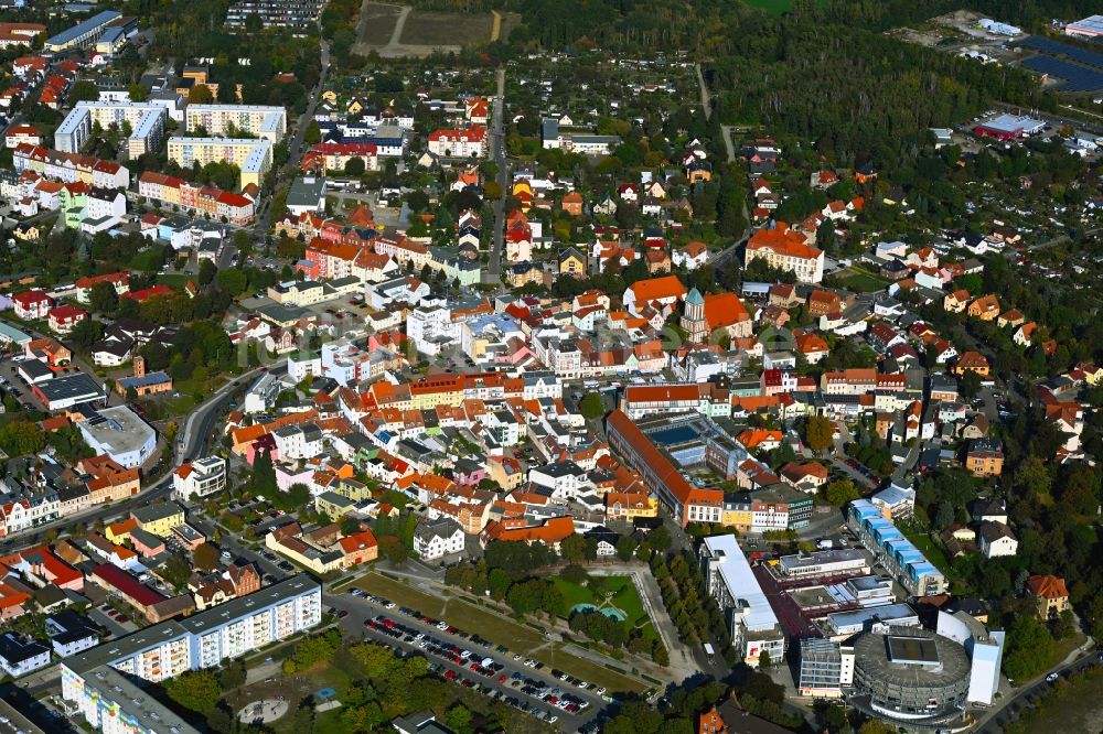 Luftaufnahme Senftenberg - Altstadtbereich und Innenstadtzentrum in Senftenberg im Bundesland Brandenburg, Deutschland