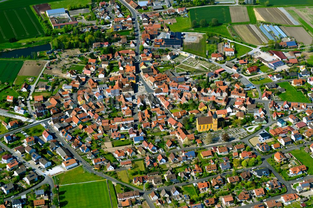 Luftbild Stadtschwarzach - Altstadtbereich und Innenstadtzentrum in Stadtschwarzach im Bundesland Bayern, Deutschland