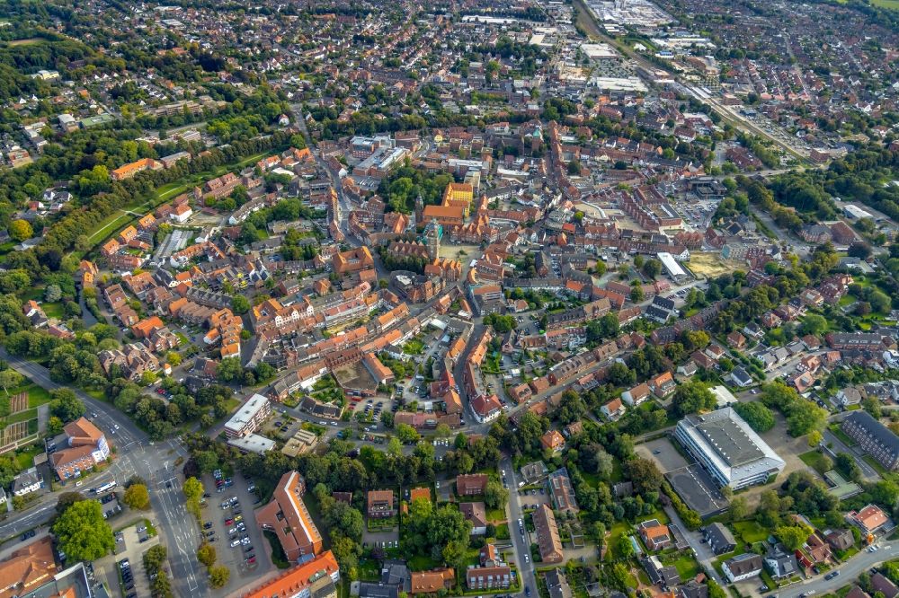 Luftbild Steinfurt - Altstadtbereich und Innenstadtzentrum in Steinfurt im Bundesland Nordrhein-Westfalen, Deutschland
