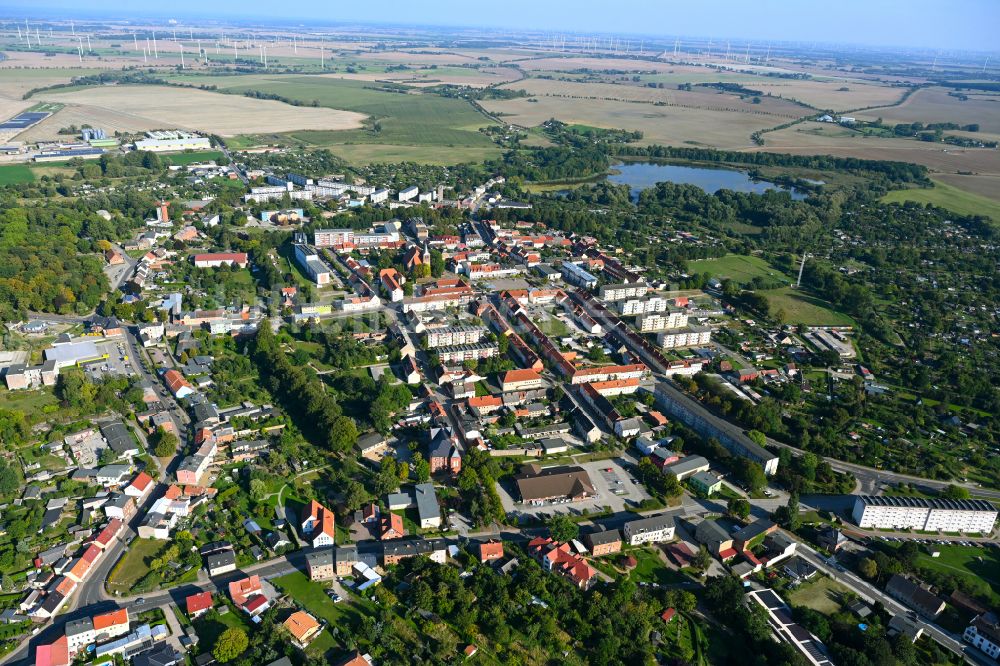 Luftbild Strasburg (Uckermark) - Altstadtbereich und Innenstadtzentrum in Strasburg (Uckermark) im Bundesland Mecklenburg-Vorpommern, Deutschland
