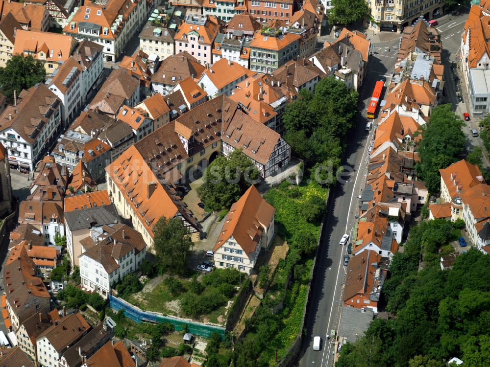 Luftaufnahme Tübingen - Altstadtbereich und Innenstadtzentrum in Tübingen im Bundesland Baden-Württemberg, Deutschland